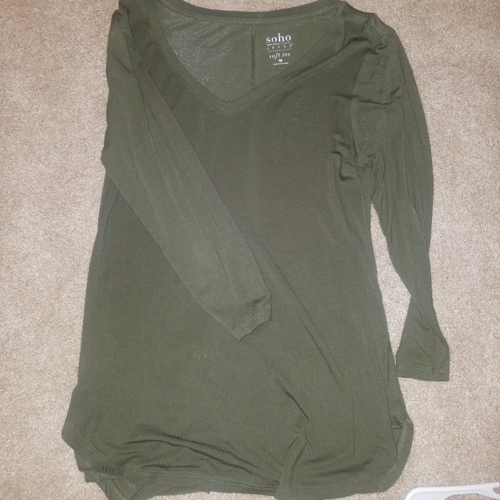 Olive green soho soft tee